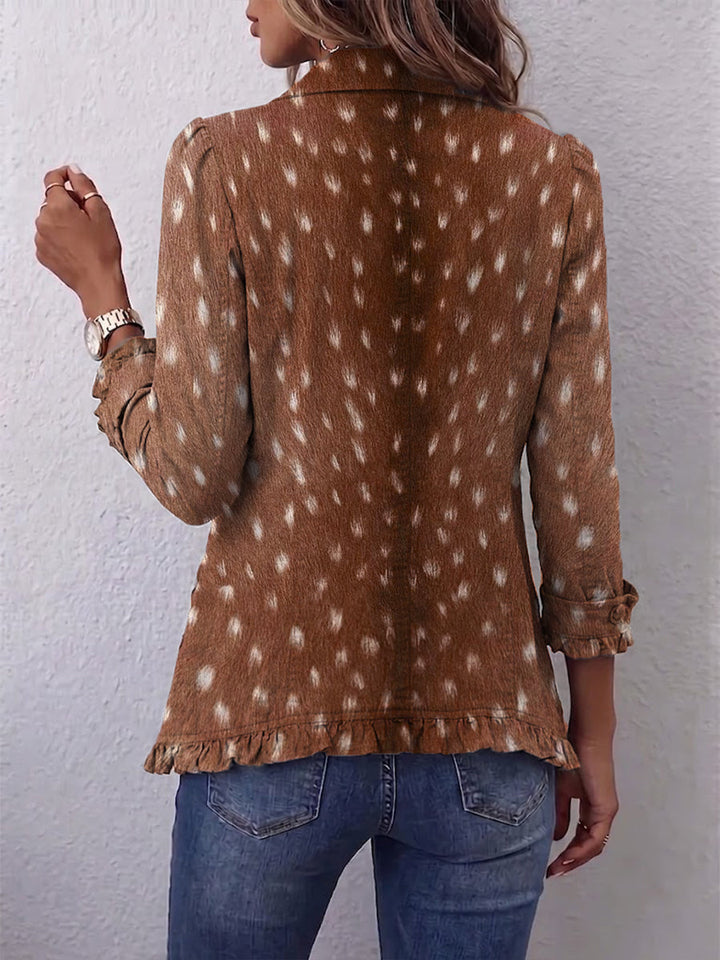 Pasqualina | Veste Animalier avec Volants