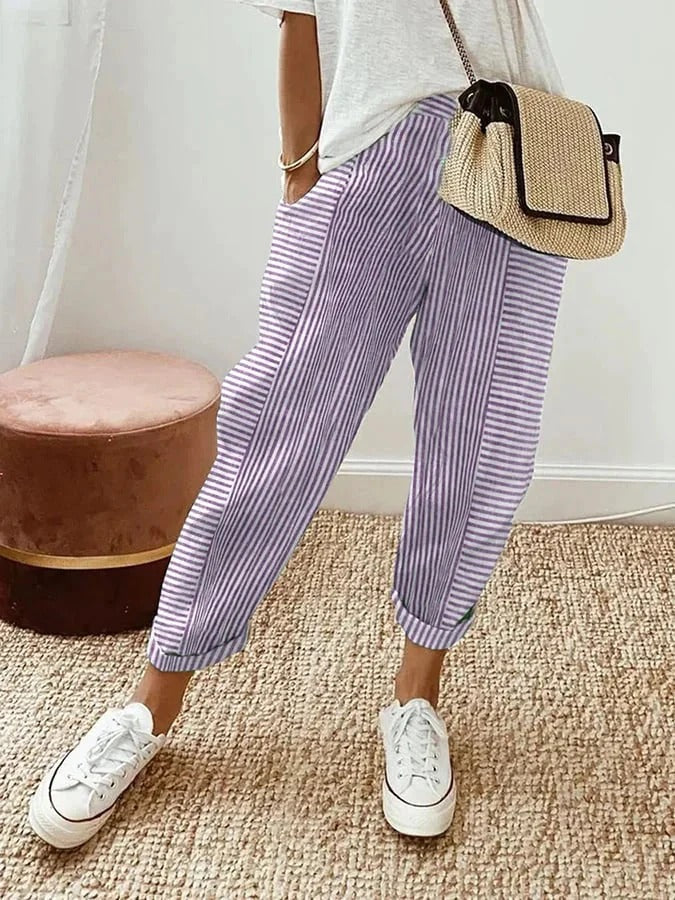 Lola | Pantalons d'Été Décontractés à Coupe Largement