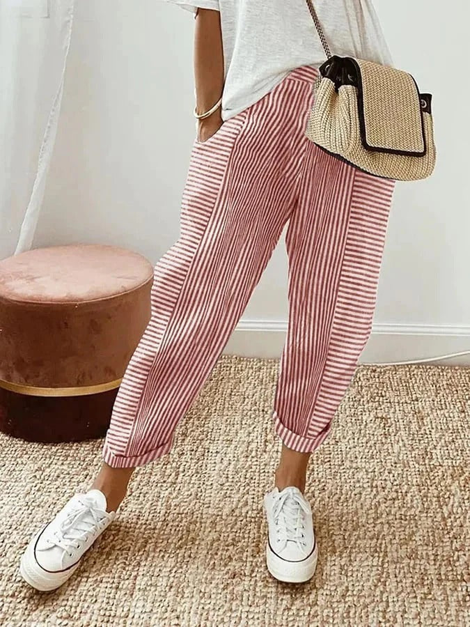 Lola | Pantalons d'Été Décontractés à Coupe Largement
