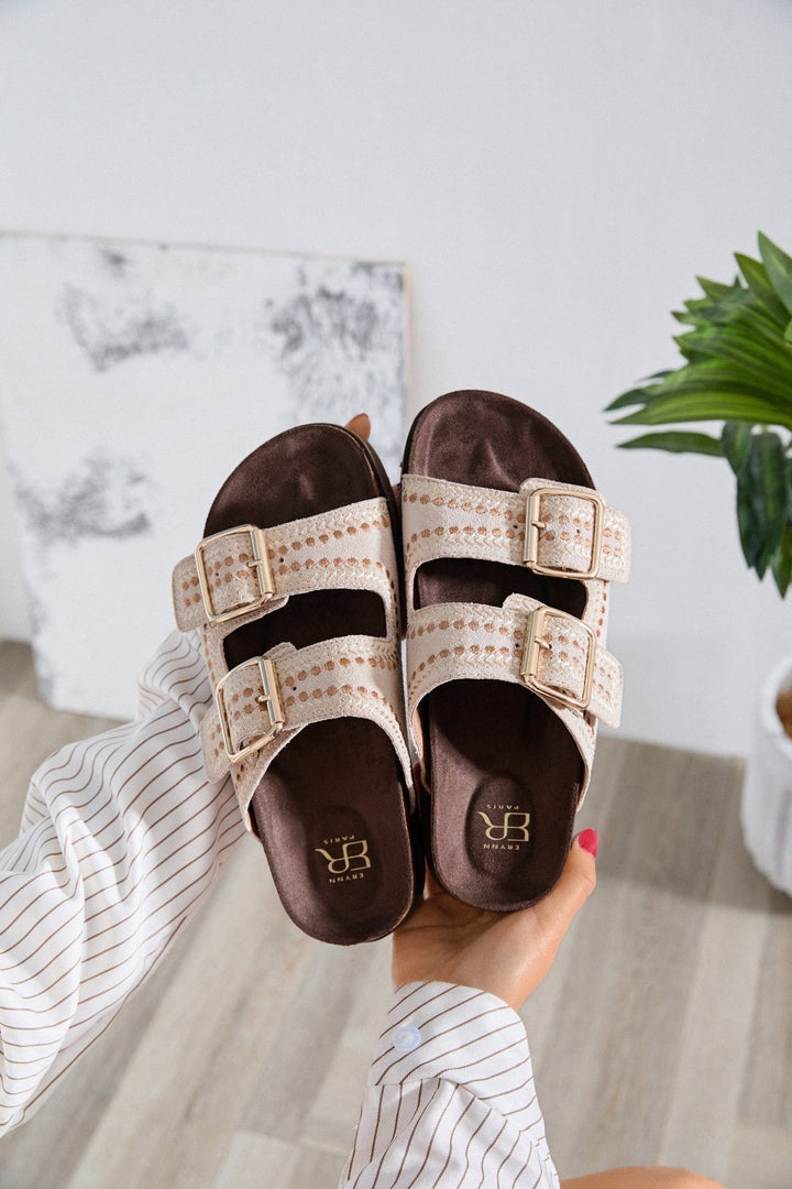 Coraline | Sandale à Talon Beige