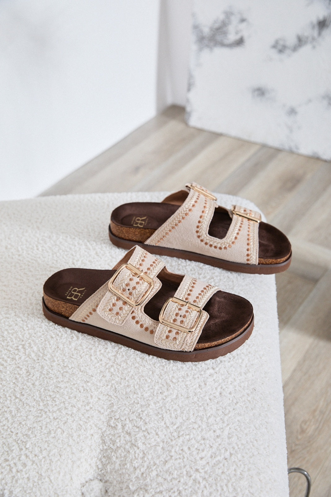 Coraline | Sandale à Talon Beige