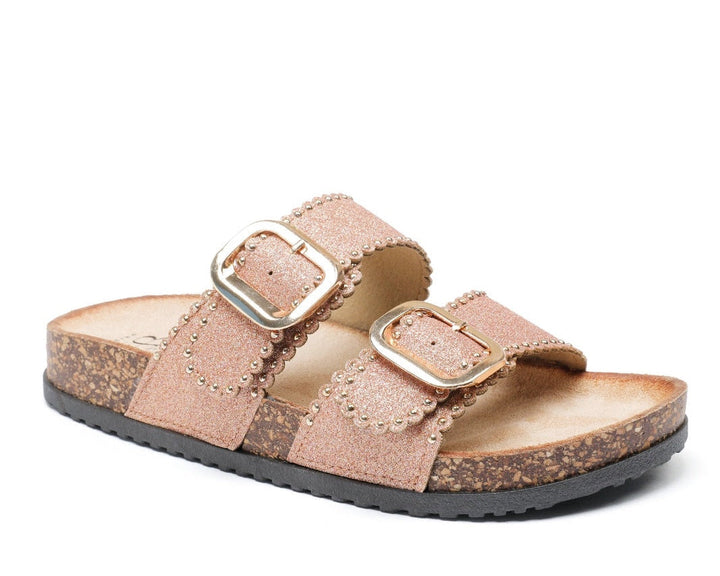 Zinaida | Sandale Wedge Champagne Rose