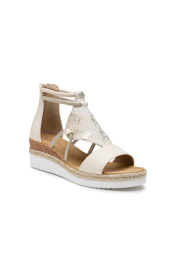 Faline | Sandale à Talon Beige