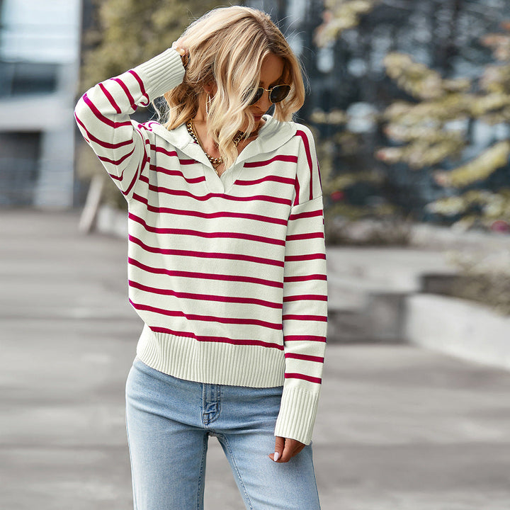 Mila | Pull en tricot classique avec des rayures