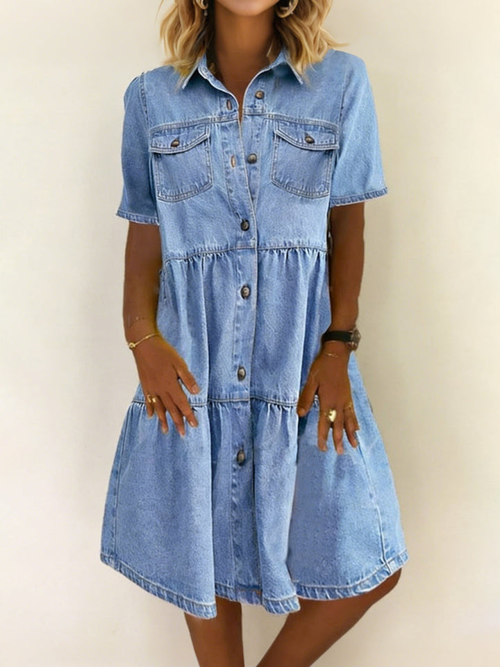 Sophia | Robe en denim casual élégante